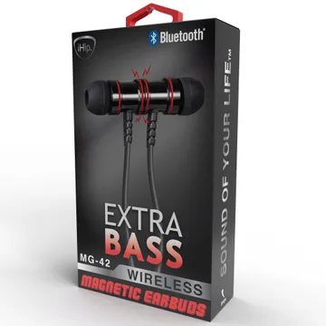 Extra Bass, iHip Bluetooth wireless earphones
