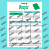 ACE Style Printable and Editable Budget Planners