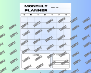 Printable PDF Schedule Planners - Daily Planner, Weekly Planner